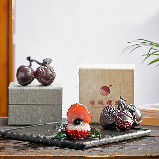 Sino livable lychee tea pets, creative fashionable color-changing teas, tea ceremony tea accessories, ready-made personalized gift-giving ornaments, high-quality products that can be raised, style seven