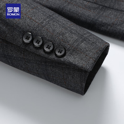 Romon suit men's four seasons slim professional formal wear men's elastic suit suit business wedding dress men's clothing