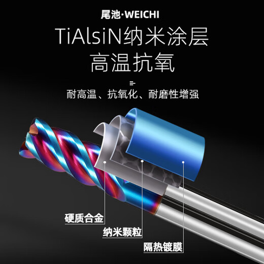 65-degree tungsten steel milling cutter 4-edge carbide flat knife end mill four-edge steel with flat bottom extended straight shank coating CNC tool machining center 65-degree flat knife 3*9*4D*50L