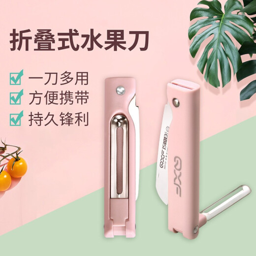 SMARTWIFE fruit knife folding household melon and fruit knife portable dormitory kitchen mini knife multi-functional peeling knife powder