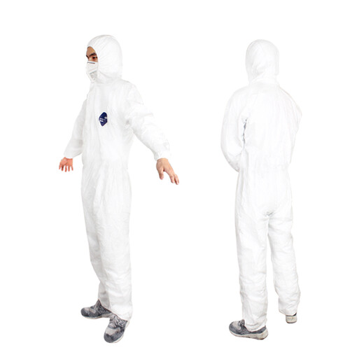 400 Vêtements de protection Isolation Suit Vêtements sans poussière sans poussière Vêtements de protection jetables en une seule pièce Vêtements forts spéciaux K1H1SN9888 DUPONT 1422A / 001 XL