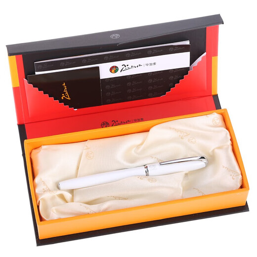 毕加索（pimio）钢笔916钢笔男女士商务办公钢笔成人学生书法练字财务笔生日礼物送礼礼品可刻字定制 【慕白色铱金笔】0.5mm