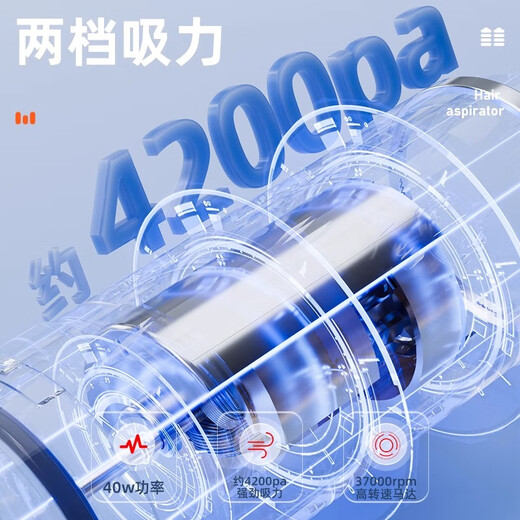 Huayuan Pet Tools (hoopet) cat comb, suction comb, cat comb, long-haired cat de-floating cleaning needle, combing device, pet cat hair vacuum cleaner, suction comb and blower, three-in-one handheld hair groomer