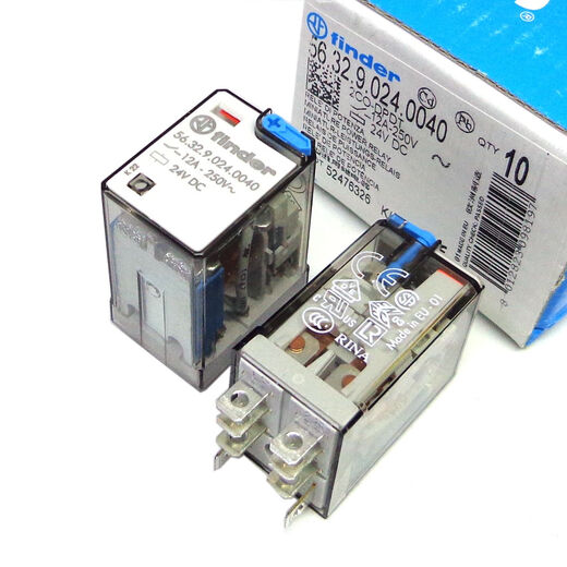 Brand new original finder/finder 56.32.9.024.0040 24VDC 12A into 96.72 matching rail base