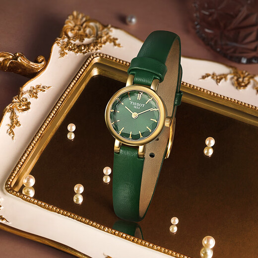 Tissot watch cute series women's watch Swiss quartz women's belt watch fashion watch new year gift