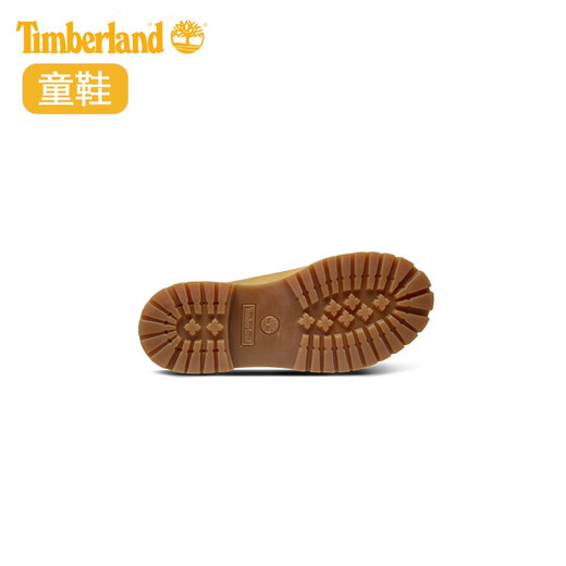 Timberland (Timberland) children's shoes, big yellow boots, Martin boots, high top, outdoor travel is large 12809W/wheat color, size 26