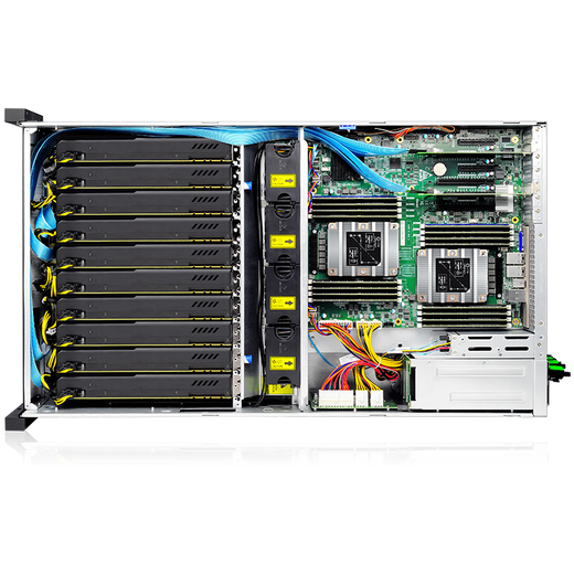 Chu Fei Xeon 3rd Generation 8-card RTX4090 deep learning GPU server Eight-channel H100/A6000 graphics card 671b DeepSeek artificial intelligence workstation host 128G memory + A6000 48G*4 dual-channel 8481C 112 core 224