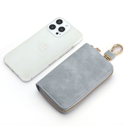 Sichuan Bu Key Bag и кошелек интегрированная, три в одном 2024 Canvas Мужчины и женские автомобильные сети ключей, когда висят талию многофункционально чернокожие [6 кнопок + 2 Положение карты + 1 контроль доступа]