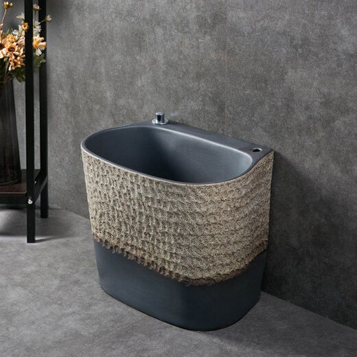 CLCEY balcony outdoor mop pool integrated raised mop pool home bathroom courtyard rectangular ceramic sink basin main picture