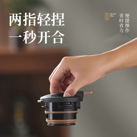 SUPOR thermal kettle 316 stainless steel teapot household thermos large capacity stew teapot thermal kettle stuffy warm kettle Tanzanite blue tea warehouse needs to be purchased separately 1.6L