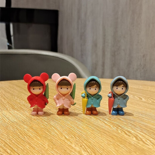 
Gelun Cute cartoon desktop character small ornaments creative office healing mini couple micro landscape decoration one-doll kitten combination