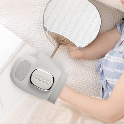 Guman Hand Massager Masaje de dedo inteligente Airbag de aire Hot Compress Portable Home Gift Girls Massager SF [Gray] Tres modos principales + Cinco niveles de fuerza
