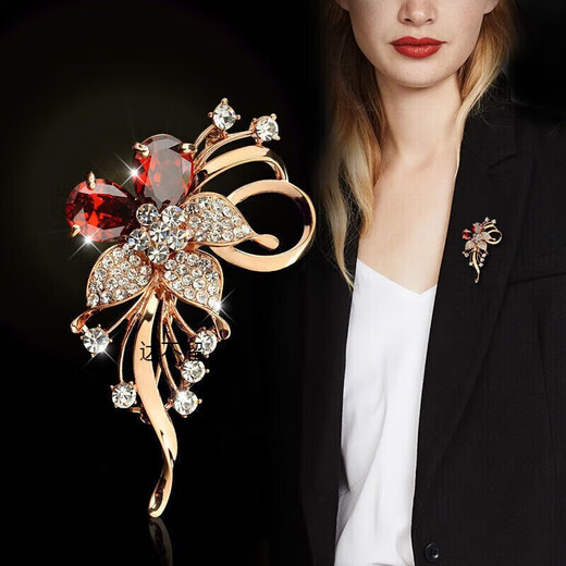 Dabuliu Brooch 2026 Trendy High-end Feminine Luxurious Versatile Personalized Exquisite Pin Birthday Gift Valentine's Day + Women 1