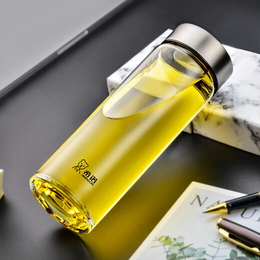 Xino's new single-layer glass cup commercial Chinese-style transparent men's and women's tea cup 6173/6175/61765572 6173 natural color for PU cup set and cup brush Default item