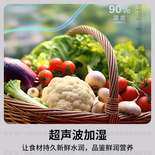 Panasonic Dabai PRO460L French-style multi-door refrigerator ultra-thin zero-embedded dual-system refrigerator air-cooled frost-free first-class energy efficiency NR-EW46BXB-W national subsidy