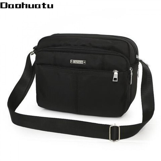 Daohuatu new nylon women's bag crossbody bag business wallet waterproof Oxford cloth bag backpack crossbody bag shoulder bag black