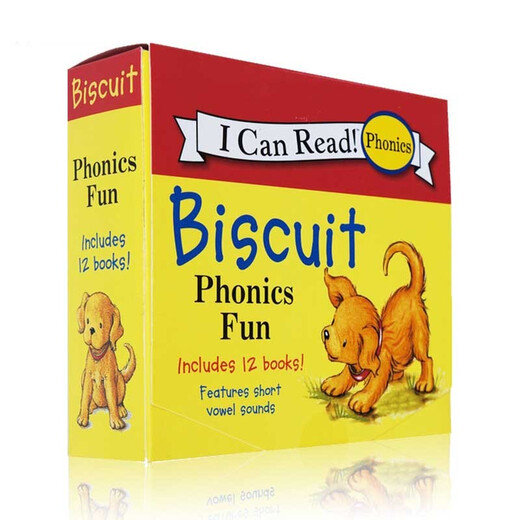 英文原版 My First I Can Read 小饼干狗系列 Biscuit Phonics Fun 12册盒装 自然拼读入门级 汪培珽早教图画绘本书 绿山墙