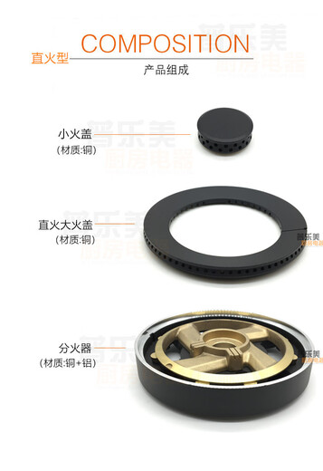Dori Gas Stove Top es adecuada para Ouyi Jzy (T.R)- Q826G Q826B/T Cubierta de fuego Splitter Fire Fire Cover Fire Fire