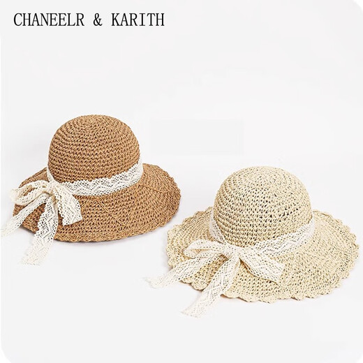CHANEELR / KARITH sun protection hat women 2025 new UV proof beach fisherman hat birthday niche gift for girlfriend wife beige