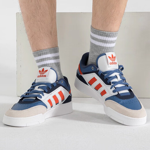 阿迪达斯（adidas）三叶草板鞋男鞋2025夏季新款FORUM复古运动鞋低帮休闲鞋子 IE9902 43 (265mm)