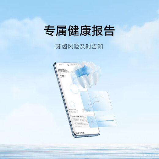 Mijia Xiaomi Sonic Electric Toothbrush T501 Intelligent and Efficient Whitening Toothbrush AI High Frequency Intelligent Cleaning and Whitening Gum Protection Safe and Waterproof Couple Model Gift Holiday Gift Dark Gray