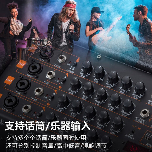 丹唛仕丹唛仕GT-9928户外唱歌音响专业乐器弹唱大功率网红街头演出K歌音箱 GT-9928弹唱音响