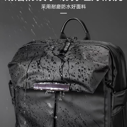 Laptop Backpack Men's Backpack Multifunctional Large Capacity Functional Computer School Bag 16 Inch Business Travel Bag Travel Computer Bag Black