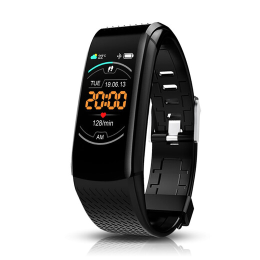 Yuyuehai Smart Band 6 Übung Überwachung Herzfrequenz Blutdruck Herzdruck Schlafgesund Blut Sauerstoff Erkennung Farbbildschirm Paar Multifunktions Schritt für Männer und Frauen beobachten Smart Band [Fashion Black]