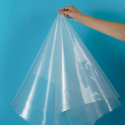 Left card thickened transparent plastic cloth film greenhouse plastic film waterproof rainproof cloth dust-proof window decoration insulation plastic paper 30S thickened version 2 meters wide 1 meter long