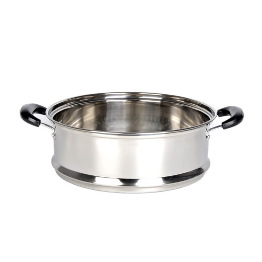 Notched cage thickening and heightening stainless steel steamer steamer steamer 16cm-36cm multi-purpose pot steamer cage 18 steel handles (304) notched cage 1 layer 1cm