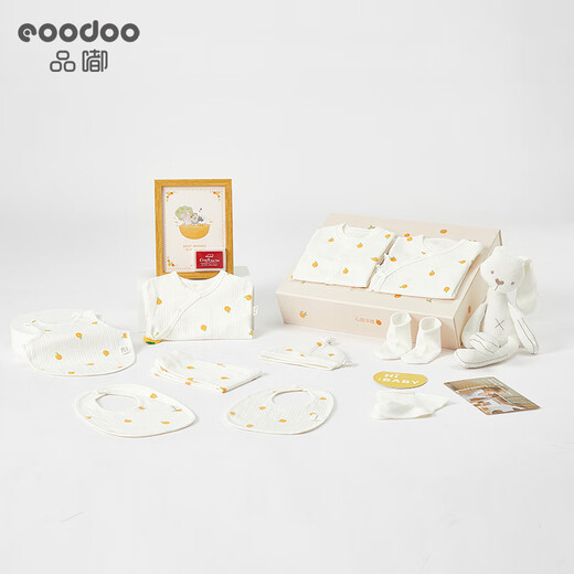 eoodoo婴儿套装新生儿礼盒衣服满月百天宝宝见面礼物母婴用品59