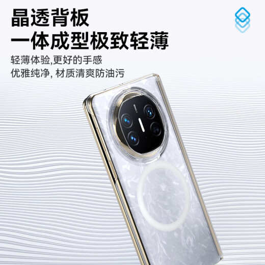 El Sr. Lanxing se aplica a la caja de teléfono móvil Huawei Matex6 transparente Caso de protección de protección de eje central simple Caso de protección contra caídas magnéticas