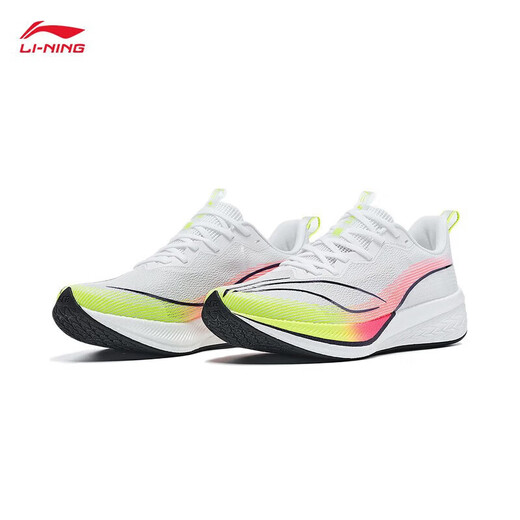 李宁（LI-NING）赤兔8跑步鞋男鞋2025新款轻量高回弹中考体育竞速运动鞋 淡苔蓝/苍峦绿-19 42 (265mm)