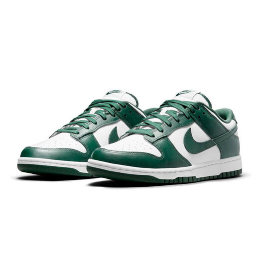 耐克（NIKE）YY胜道体育  男鞋Dunk Low Retro白绿防滑耐磨舒适运动鞋百搭板鞋 DD1391-101 42.5