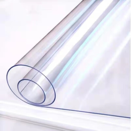 Yichen Crystal Transparent Adhesive Curtain Film Full Roll PVC Tablecloth Protective Mat Soft Glass Transparent Crystal Plate Windshield Door Curtain Width 35cm Long 20m Thickness 1mm