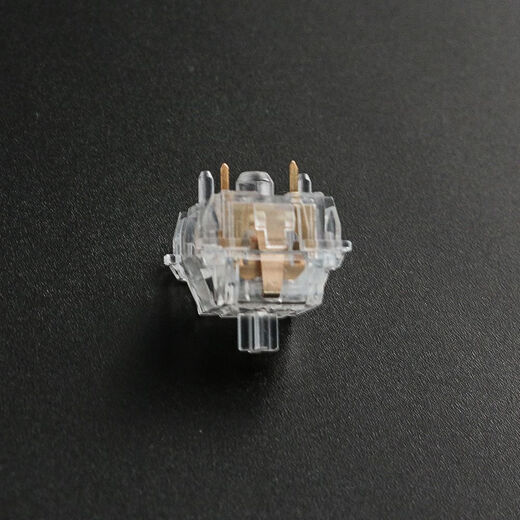 皎月轴全透明PC段落线性轴RGB热插拔客制化机械键盘DIY轴体 线性轴 90颗皎月轴罐装