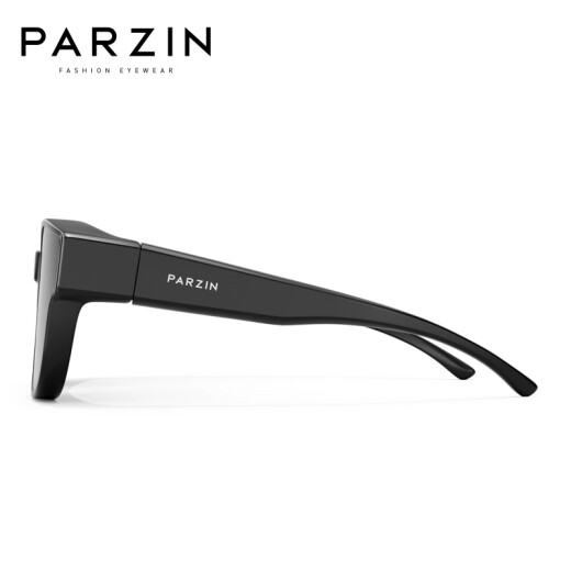 帕森（PARZIN）儿童偏光太阳镜 个性潮流眼镜男女童户外遮阳防晒近视套镜PZ12109 亮黑色
