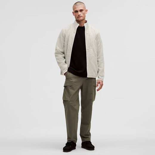 Lululemon丨Sojourn Men's Brushed Lined Knitted Jacket LM3EW9S Bone White/Bone White M