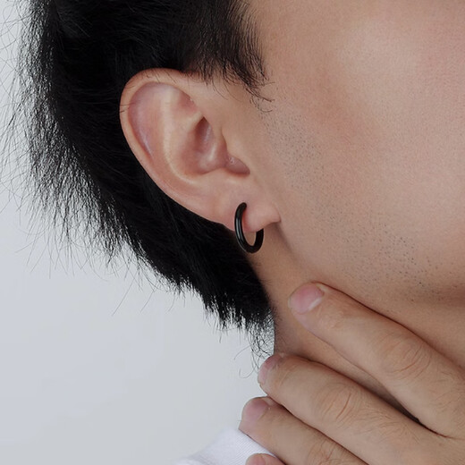 Mengkeduo Titanium Steel Earrings Men's Combination Set Decorative Earrings Single Personalized Female Hip-Hop Advanced Cool and Handsome Creative Earrings Earrings Main Picture 5-piece Set