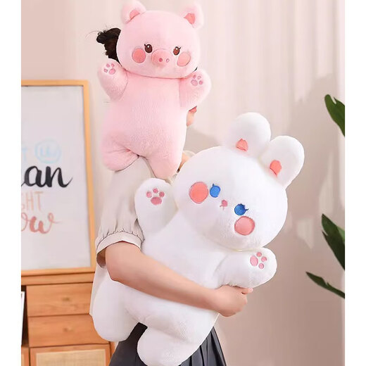 WELTSTON Plush toy rag doll pillow comfort doll children's birthday gift girl gift Little white rabbit doll