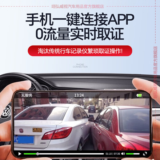 Yihong Weishi Peugeot Special Driving Recorder Original 408 4008 5008 508 2008 307 407 206 [Record unique] 2k + 1600p + 128g Style de carte: Câblage sans câblage / FAIL / OBD (Contrôle silencieux)