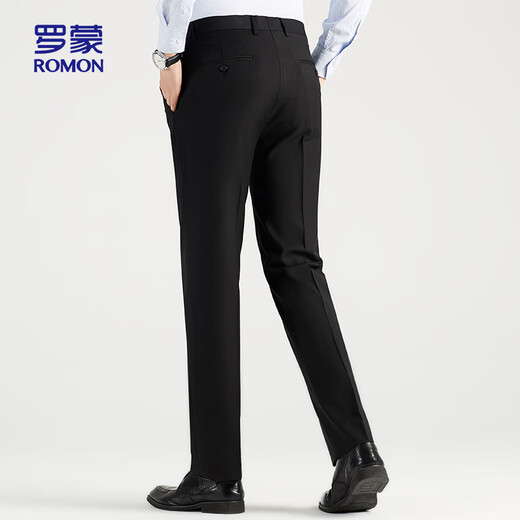 
ROMON (ROMON) trousers men's straight elastic spring and autumn middle-aged and young business work style professional trousers XK668L