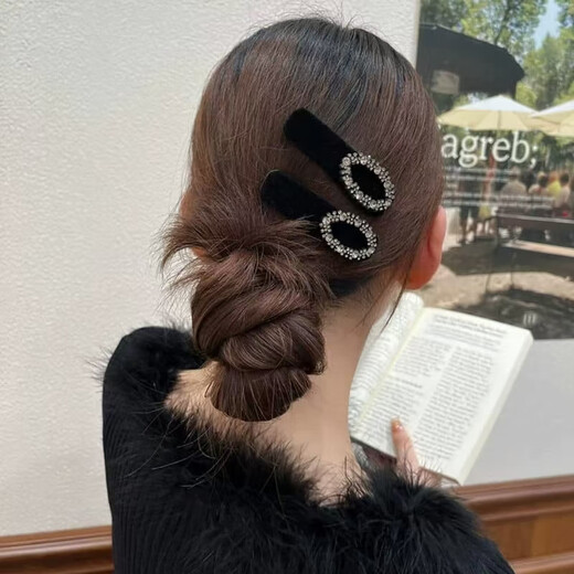 Chimera (CHIMERA) 2-piece set French light luxury broken hair bangs clip BB clip side clip one-word clip hair accessories headdress girl birthday gift