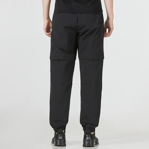 
ADIDAS Adidas 2024 sports pants men's sniffs autumn new woven casual pants short trousers removable pants HC9734 black/trouser legs removable L