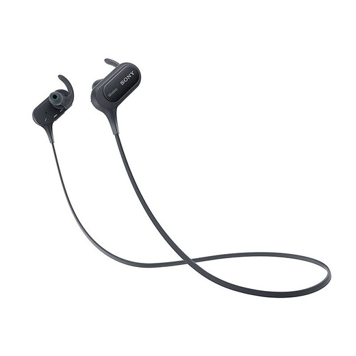 Sony (SONY)-16795 Neck-mounted Bluetooth headset Wireless sports headset headset IPX4 splash-proof heavy bass black bass black
