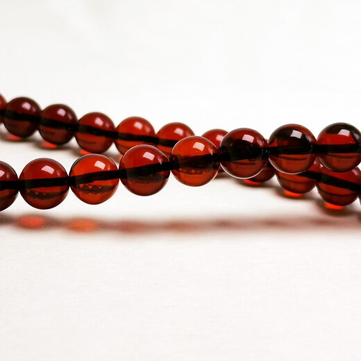 Amber style, one thing, one picture, one certificate, amber bead bracelet, 108 necklaces, men's and women's bracelets, prayer beads, beads, 35.89 g, 8 mm
