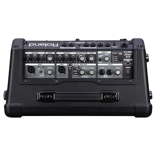 Roland speaker CUBE STREET EX second generation Internet celebrity outdoor live broadcast guitar playing and singing road show portable audio EX speaker + trolley bag