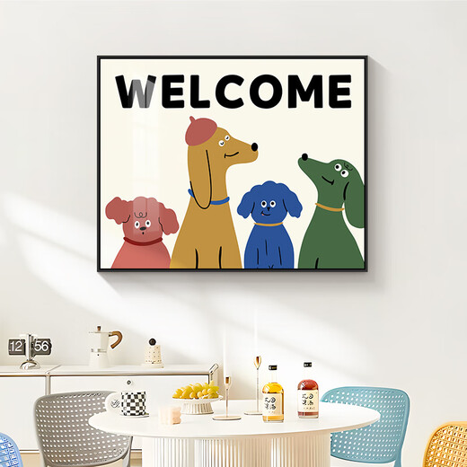 Ji Jian Ji Xiao fresh electric meter box decorative painting dopamine distribution box blocking switch box hanging painting main switch no punching mural