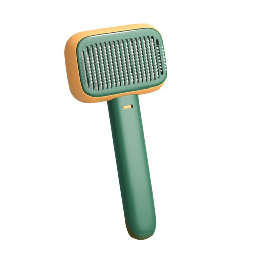 Hanhan Paradise Cat Comb Pet Special Combing Brush to Remove Floating Hair Dog Needle Comb Supplies Cat Brush Cleaning Artifact Green