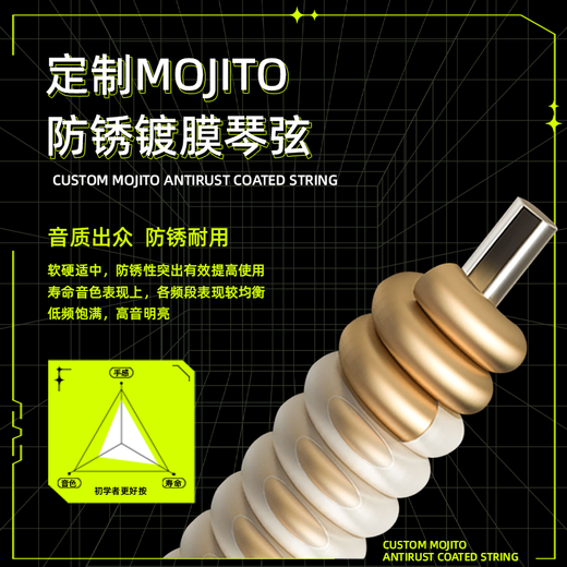 莫吉托（Mojito）民谣单板吉他初学者男生哑光云杉木面单女生新手自学入门练习琴 【经典款】MDCNM-41寸原木色